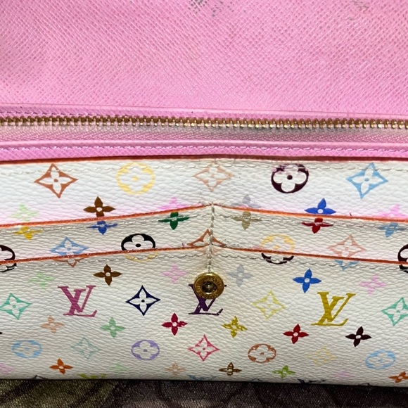 LOUIS VUITTON Takashi Murakami Multicolor Sarah Wallet - Picture 11 of 17